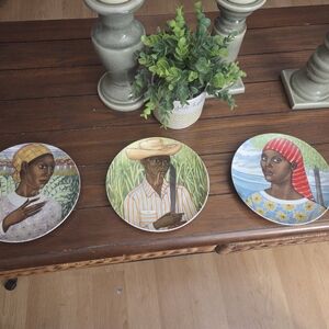 Virgilio Mendez " Arte De Cafe "  Wall Decorative Plates